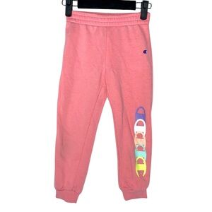 Pink Champion Logo Sweatpants Girl’s Size 5